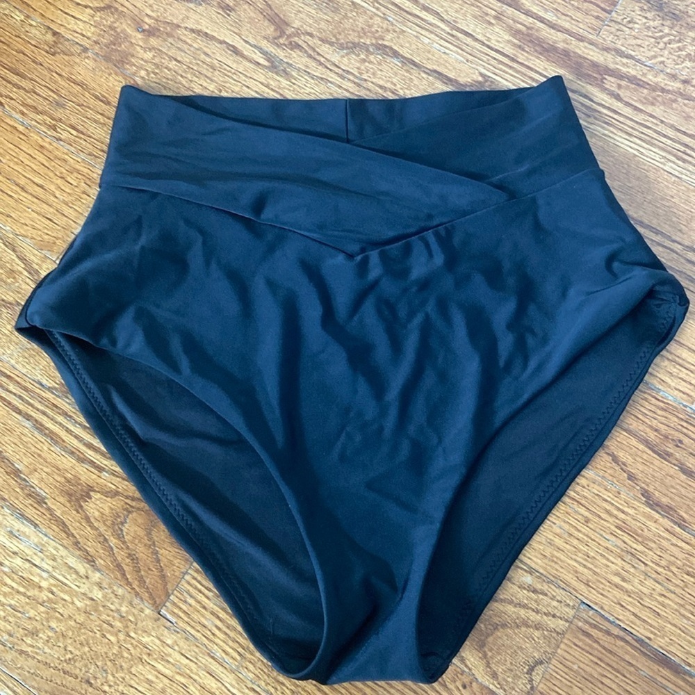 Aerie High Waisted Crossover Swim Bottoms